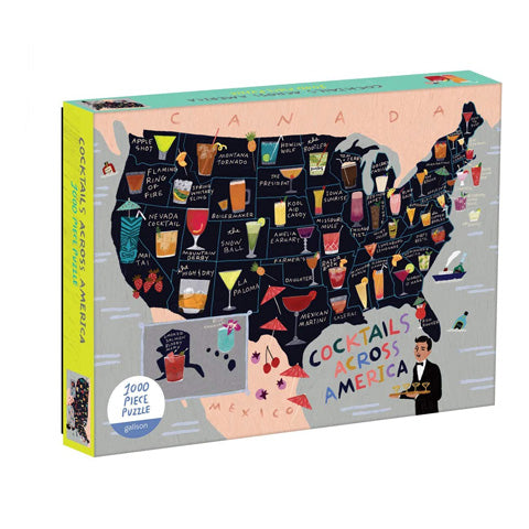Cocktails Across America 1000 pc puzzle