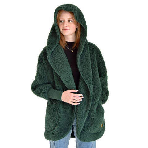 Monet Fleece Jacket in Emerald Forest